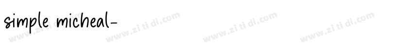 simple micheal字体转换